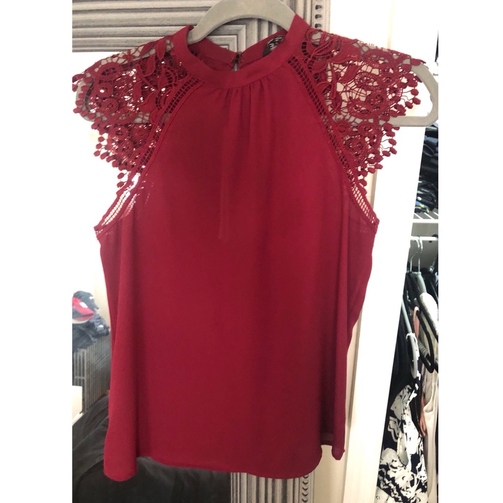 Burgundy Blouse